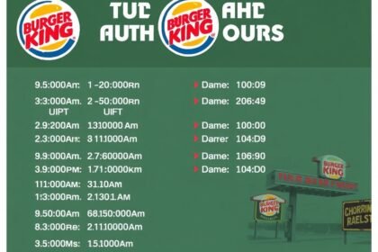 burger king timing